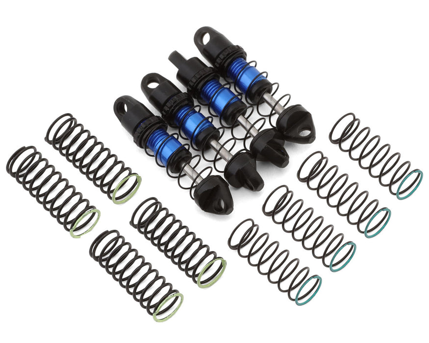 NEXX Racing Axial SCX30 25mm Aluminum Threaded Oil-Filled Shocks (Blue) (4)