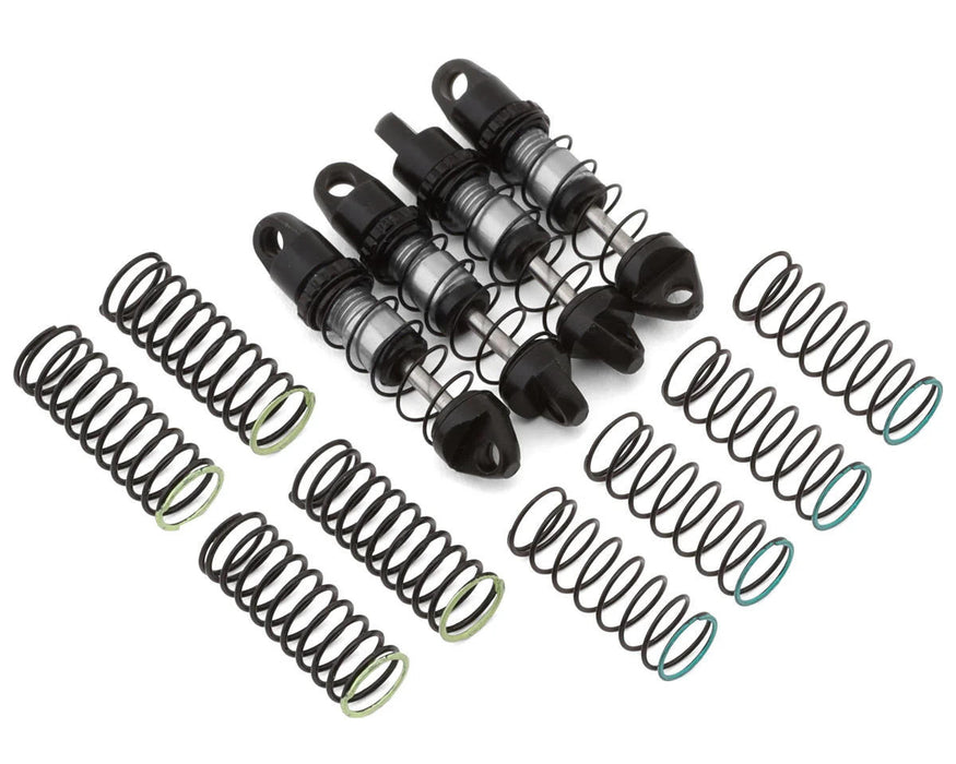 NEXX Racing Axial SCX30 25mm Aluminum Threaded Oil-Filled Shocks (Silver) (4)
