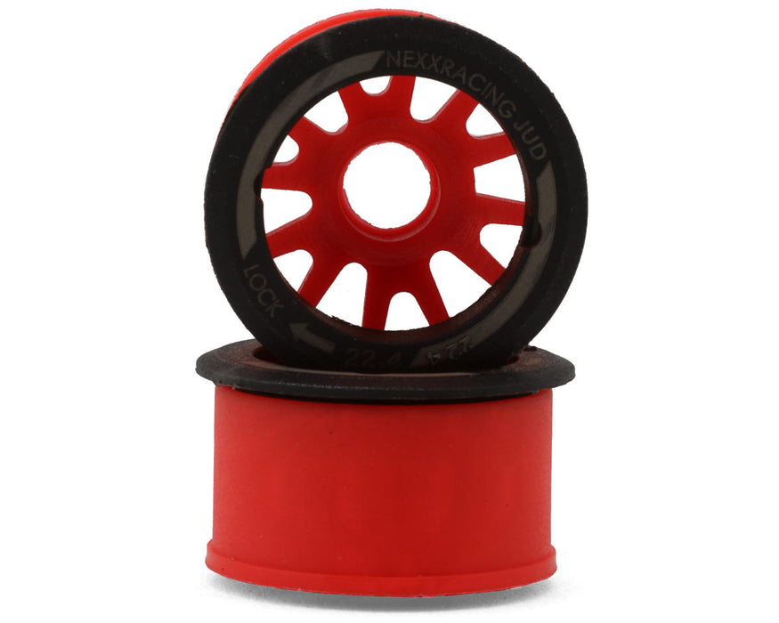 NEXX Racing Mini-Z RWD "JUD" EVO Rear Threaded Side-Wall Carbon Fiber Rims