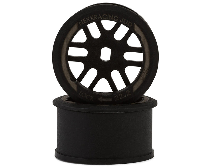 NEXX Racing Mini-Z R11 Rear Threaded Side-Wall AWD Carbon-Fiber Rims (0 Offset)