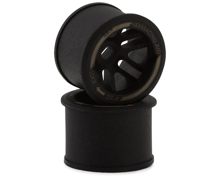 NEXX Racing Mini-Z "JUD" EVO Rear Threaded Side-Wall AWD Carbon-Fiber Rims