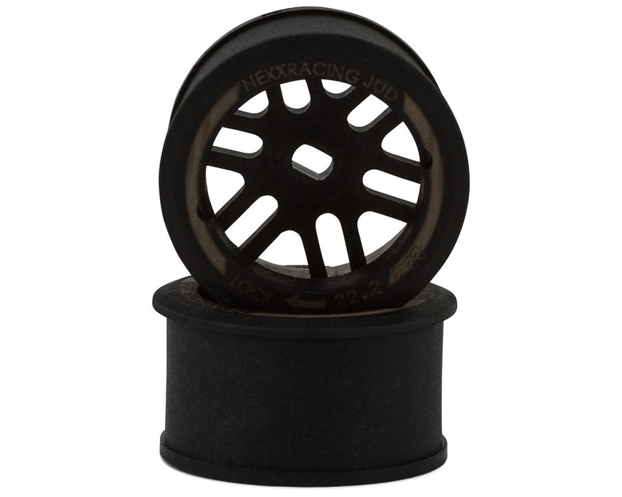 NEXX Racing Mini-Z R11 Rear Threaded Side-Wall AWD Carbon-Fiber Rims