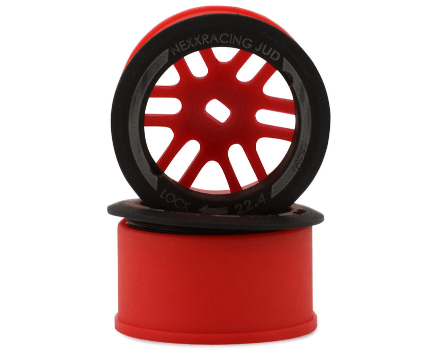 NEXX Racing Mini-Z AWD "JUD" EVO Rear Threaded Side-Wall Carbon Fiber Rims