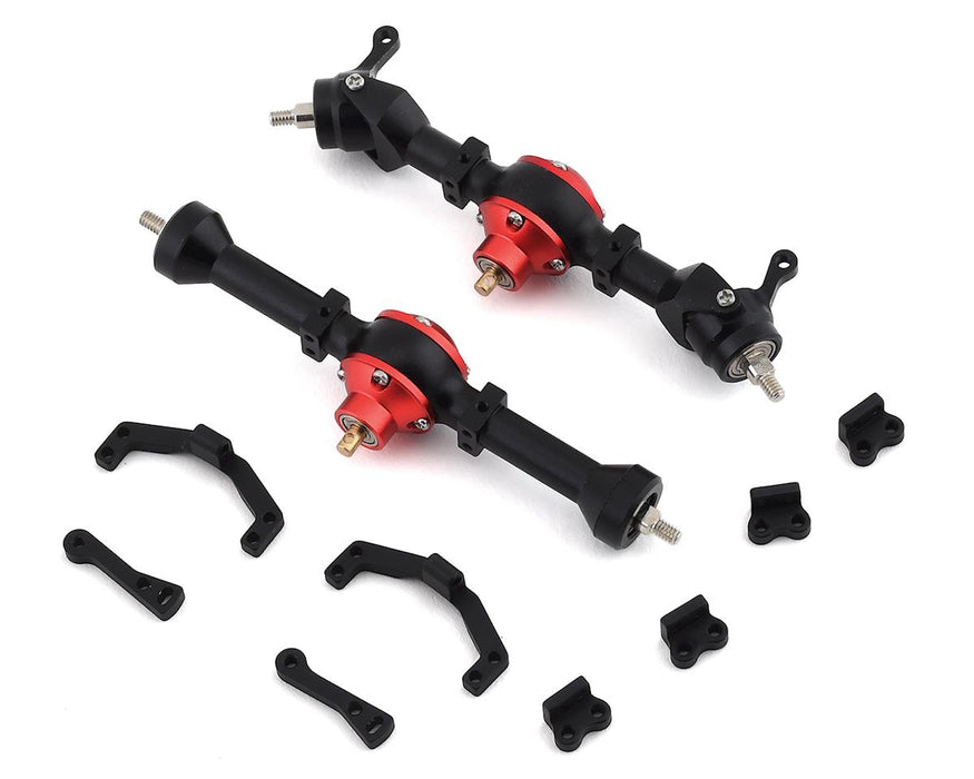 Orlandoo Hunter 60mm Metal Front & Rear Axle Set (Black) (Custom)