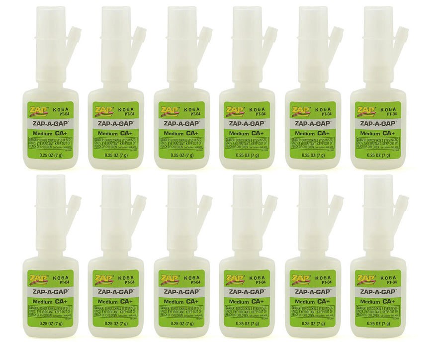 Pacer Technology Zap-A-Gap CA+ Box Set (12) (Medium) (0.25oz)