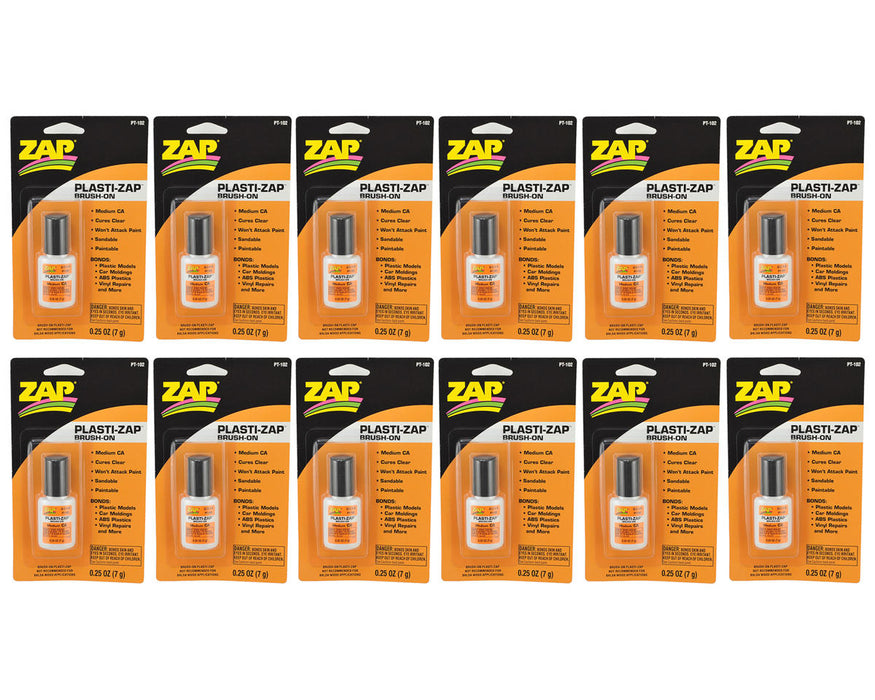 Pacer Technology Plasti-Zap Brush-On Box Set (12) (Medium) (0.25oz)