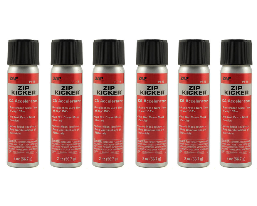 Pacer Technology Zap Zip Kicker Aerosol CA Accelerator Box Set (6) (2oz)