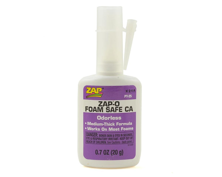 Pacer Technology Zap-O Odorless Foam Safe CA Glue (Medium-Thick)