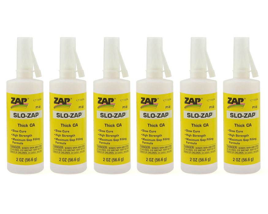 Pacer Technology Slo-Zap CA Glue Box Set (Thick) (2oz)