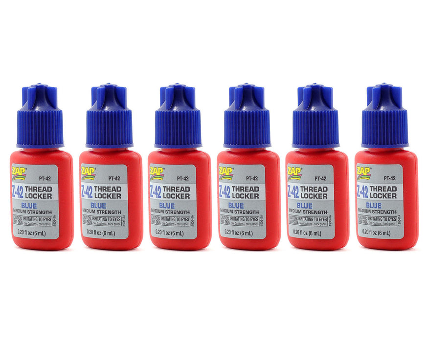 Pacer Technology Z-42 Blue Thread Locker Box Set (6) (Medium) (0.2oz)