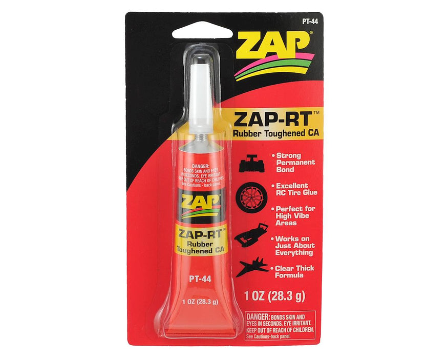 Pacer Technology ZAP-RT Rubber Toughened CA Glue (1oz)