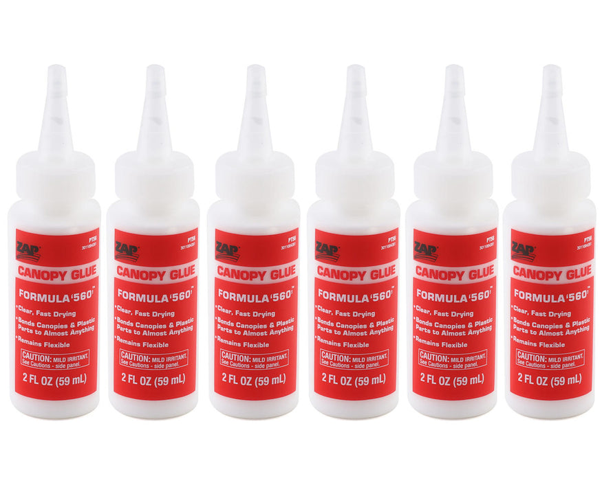 Pacer Technology Zap Formula 560 Canopy Glue Box Set (6) (2oz)