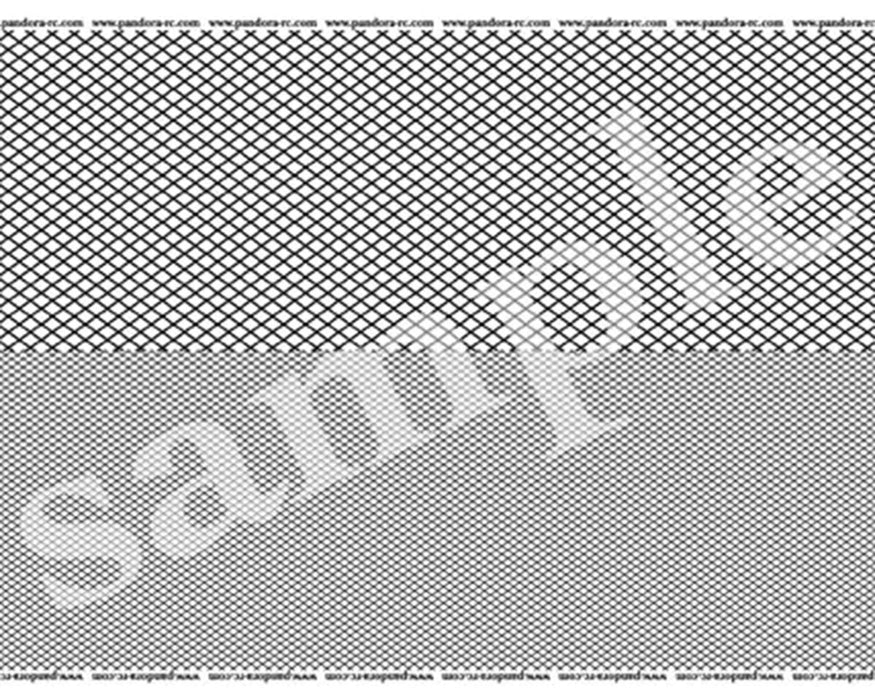 Pandora RC 1/10 Scale 3D Cross-Mesh Decal Sheet (Black) (210x120mm)