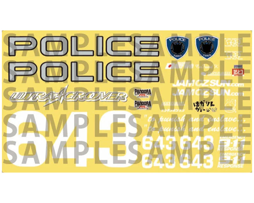 Pandora RC 1/10 Scale Decal Sheet (Police)