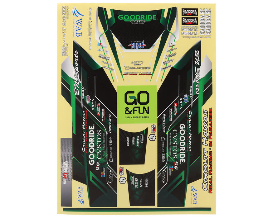 Pandora RC 1/10 Scale Decal Sheet (Jin Horino SPEC)