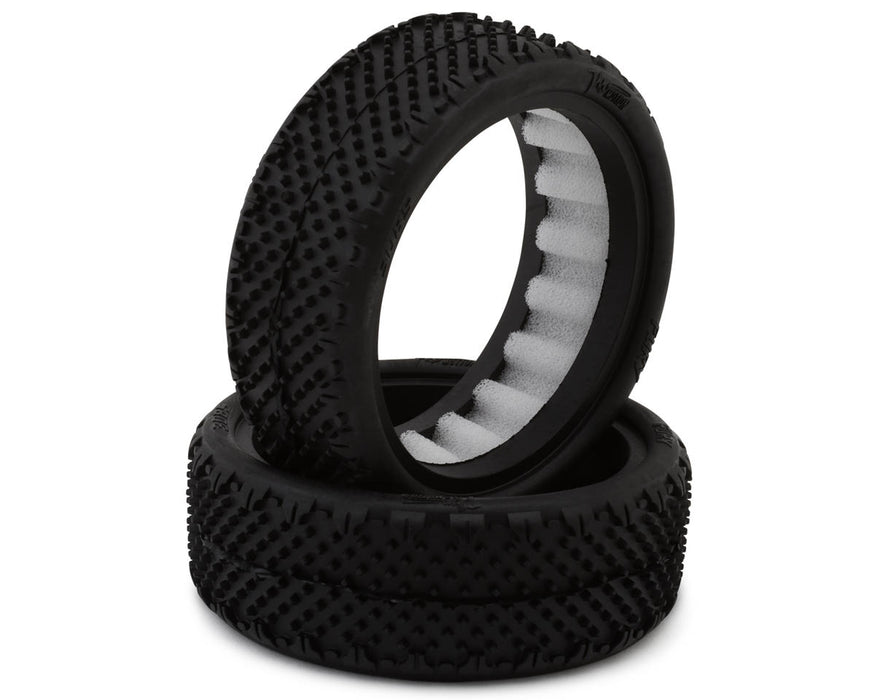 Pro-Motion Fury 2.2" Wide 2WD Front LP Carpet 1/10 Buggy Tires (C4 Red/Soft)