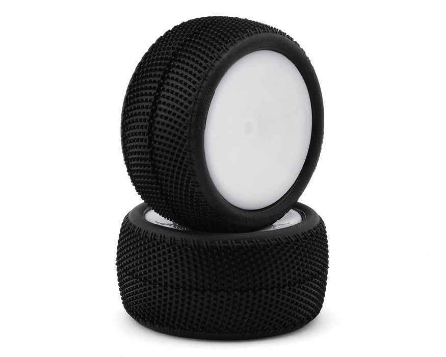 Pro-Motion Viper 2.2" Rear LP Carpet 1/10 Pre-Mount Buggy Tire (White) (2)