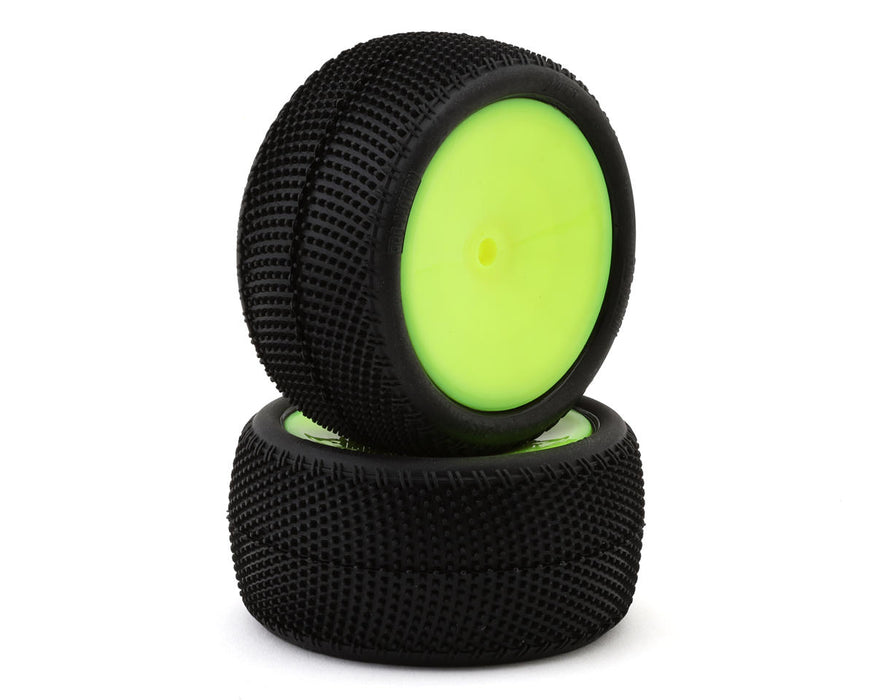 Pro-Motion Viper 2.2" Rear LP Carpet 1/10 Pre-Mount Buggy Tire (Yellow) (2)