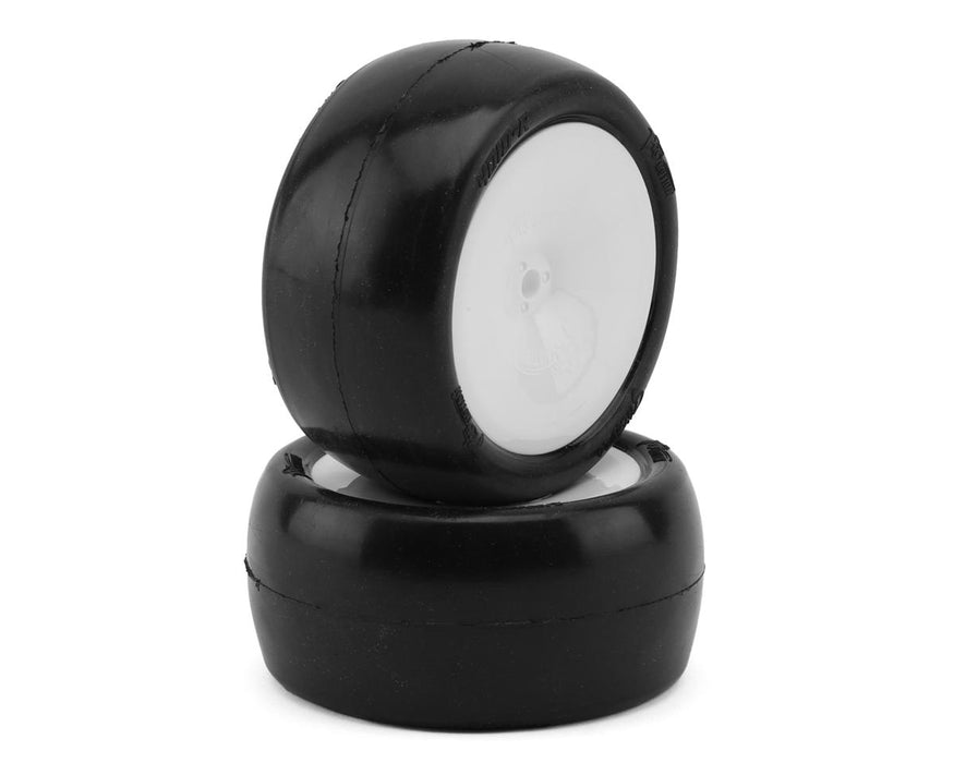 Pro-Motion Slicks 2.2'' Rear 1/10 Buggy Pre-Mount Tires V2 (White) (2)