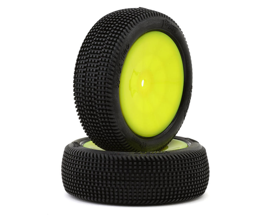 Pro-Motion Quicktime 2.2'' Front 2WD Pre-Mounted Buggy Tires (Yellow) (2) (T2)