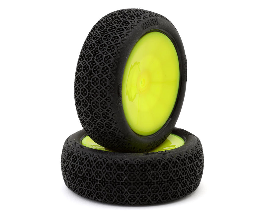 Pro-Motion Havoc 2.2" 1/10 2WD Pre-Mounted Front Buggy Tires (Yellow) (2) (T2)