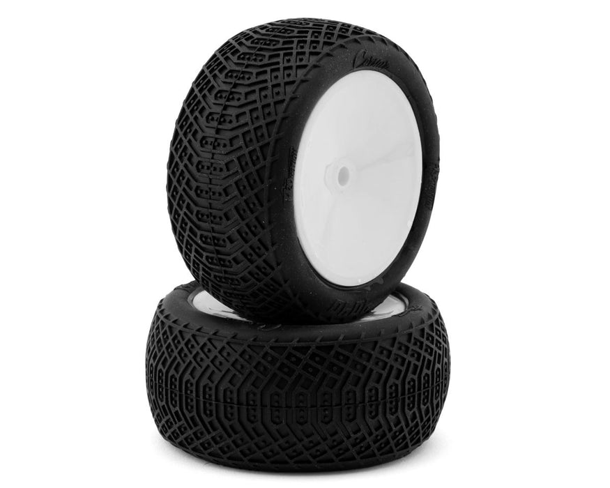 Pro-Motion Corsair 2.2" 1/10 Pre-Mounted Rear Buggy Tires (White) (2) (T1)