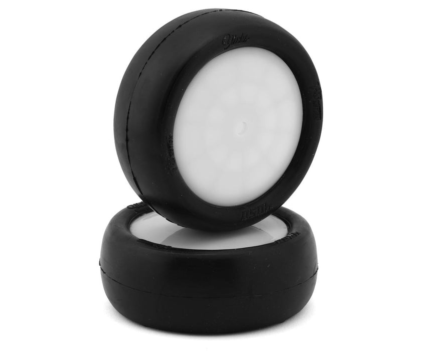 Pro-Motion Slick 4WD Pre-Mounted 2.2'' Front Buggy Tires (White) (2)