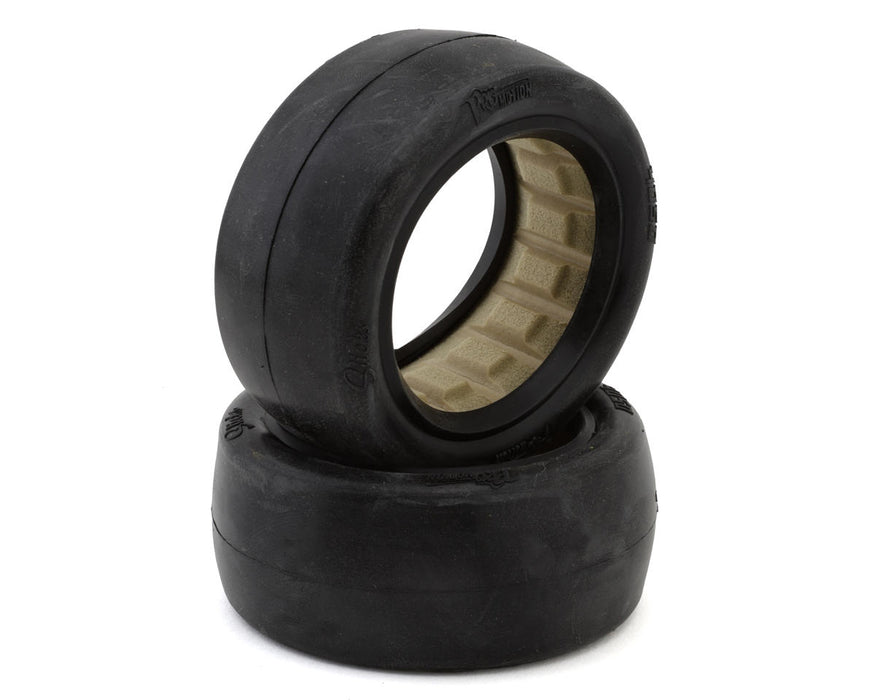 Pro-Motion Slicks 2.2'' 4WD Front Tires (2) (Clay Oro Double Gold Dot)