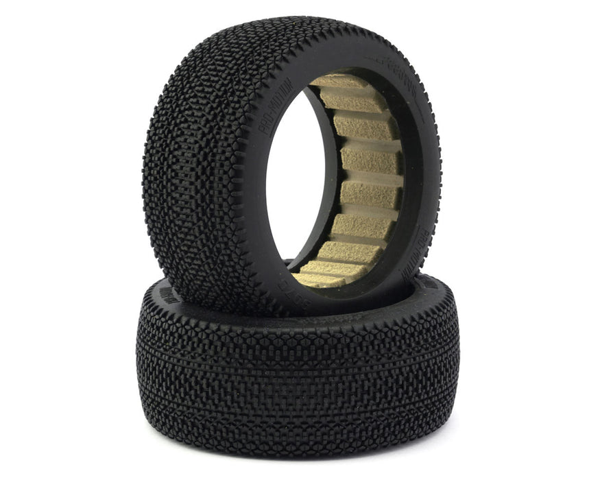 Pro-Motion Phantom 1/8 Buggy Tires (2) (Clay Oro Double Gold Dot)