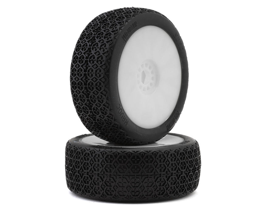 Pro-Motion Havoc 1/8 Buggy Pre-Mount Tires (White) (2) (Soft)