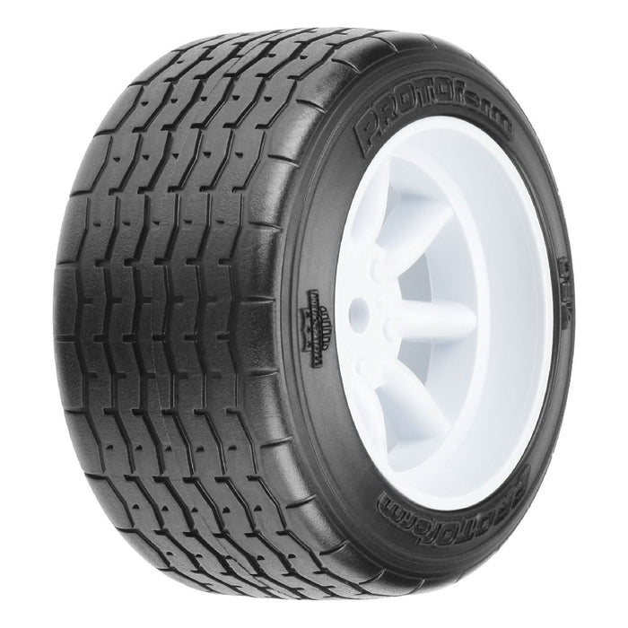 Protoform VTA Rear Tire 31mm, Mounted White Wheel