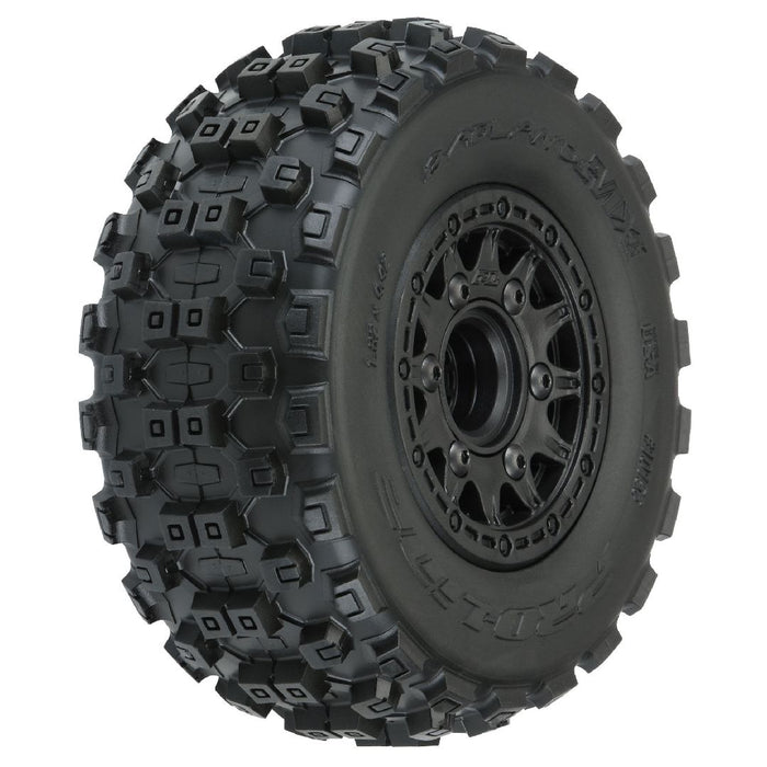 Pro-Line Badlands 2.2"/3.0" (Med) Tires on Rem Hex Wheels (2)
