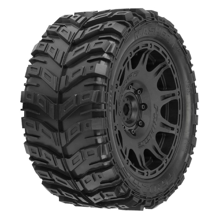 Pro-Line Masher BELTED 5.7" Tires on Rem 24mm Hex Wheels (2)