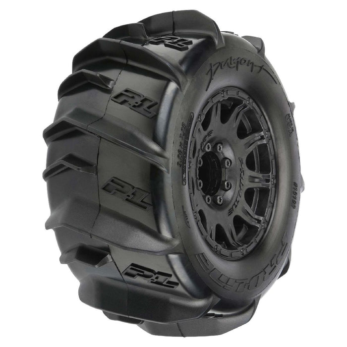 Pro-Line Dumont 3.8" Paddle Tires on Removable Hex Wheels (2)