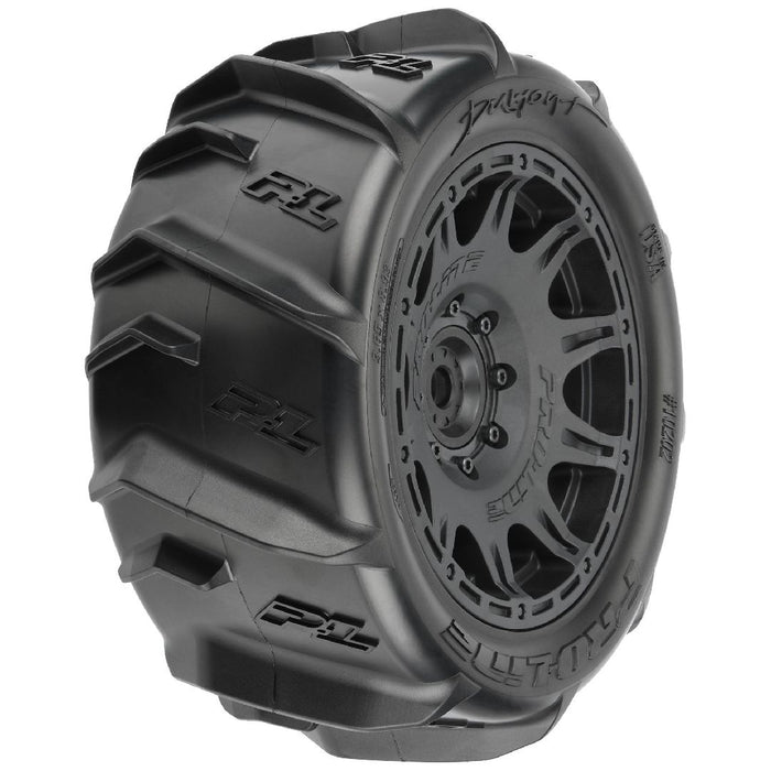 Pro-Line Dumont 5.7" Tires on Rem 24mm Hex Wheels F/R(2) Black