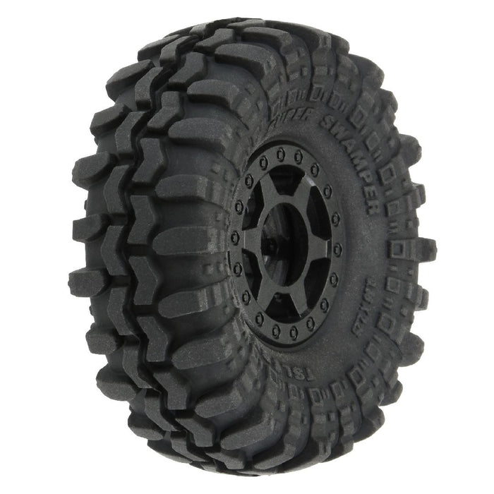 Pro-Line 1/24 Super Swamper F/R 1.0 Tires Mounted 7mm Black (4)
