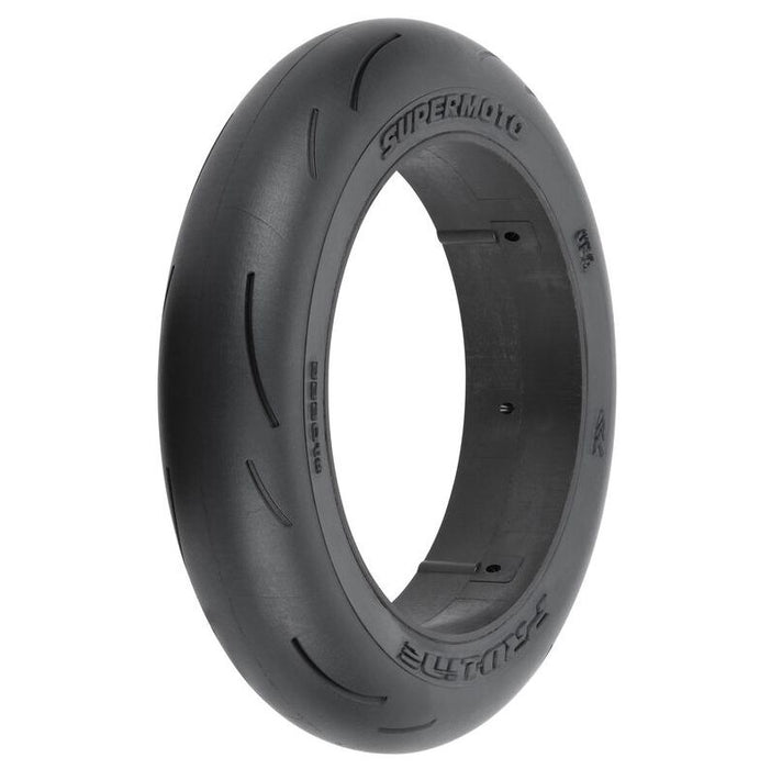 Pro-Line Supermoto Front Tire on Sleeve, Pro-Spec Alum Whl
