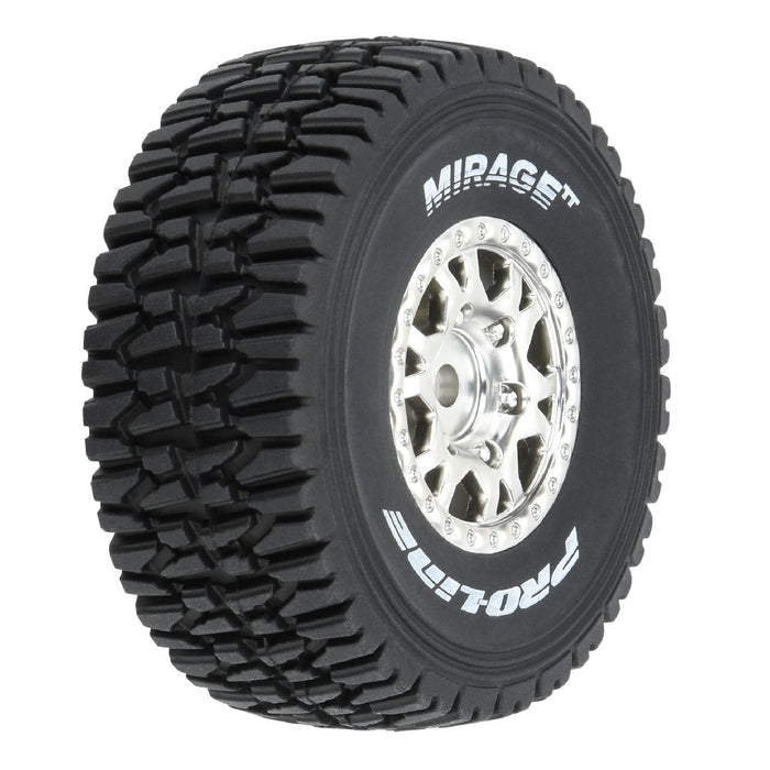 Pro-Line Mirage TT F/R Tires 12mm Hex Satin Silver Impulse (4)