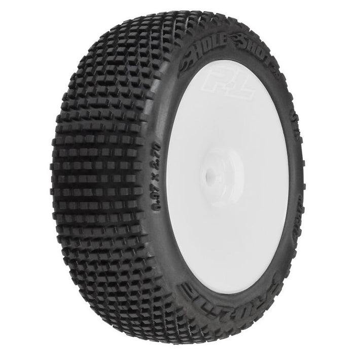 Pro-Line Hole Shot 3.0 Buggy Tires MTD Velocity White Wheels