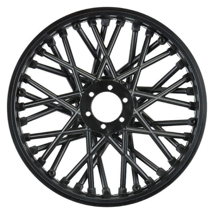 Pro-Line Bullyspoke V2 Bead Front Wheel Black For PM-MX