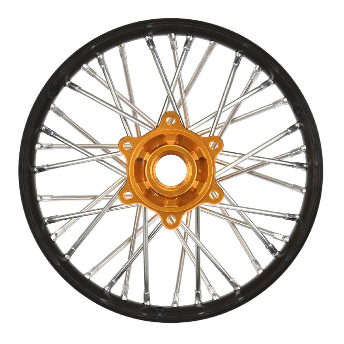 Pro Mod Rear End Rim Pro-Line Pro-Spec Alum V2 Bead Rear Wheel, Black/Gold — PRO-RC