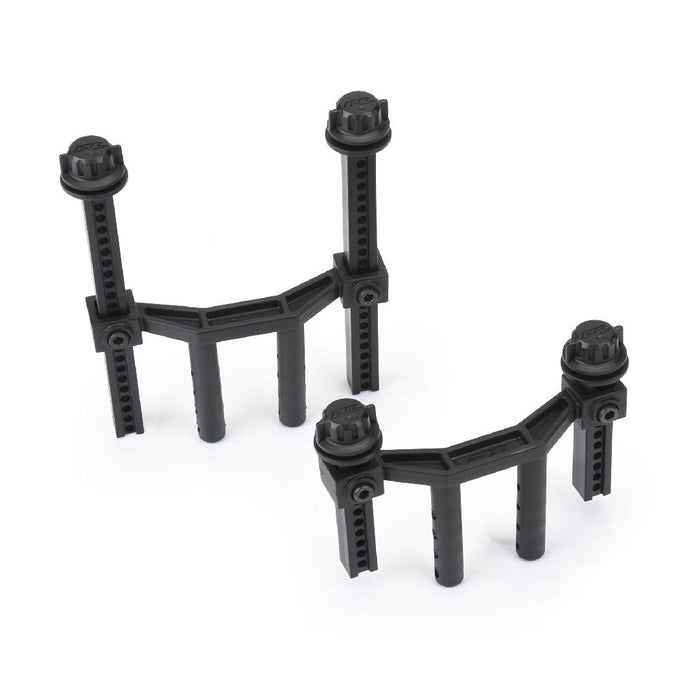 Pro-Line Racing 1/10 Extended Front/Rear Body Mounts Granite 4x4