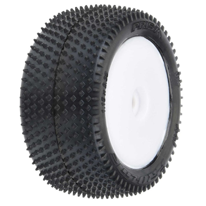 Pro-Line Prism Carpet Mini-B Tires on White Wheels (2)