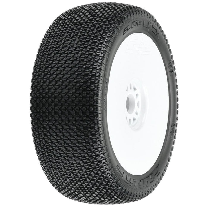 Pro-Line Slide Lock S3 (Soft) Tires on White Wheels (2)
