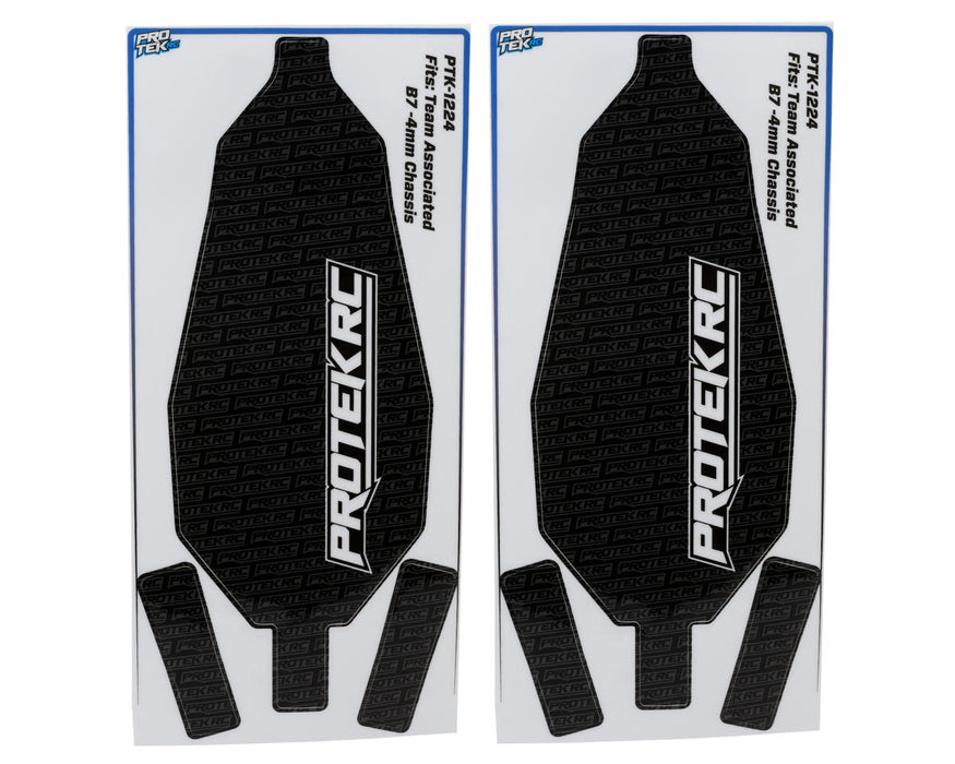 ProTek RC Team Associated B7 -4mm Chassis Protectors (2) (Black)