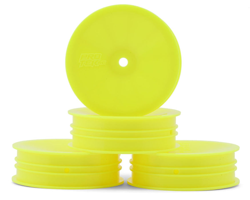 ProTek RC 2.2" "Narrow" Concave Front 2WD 1/10 Buggy Wheels (Yellow) (4)