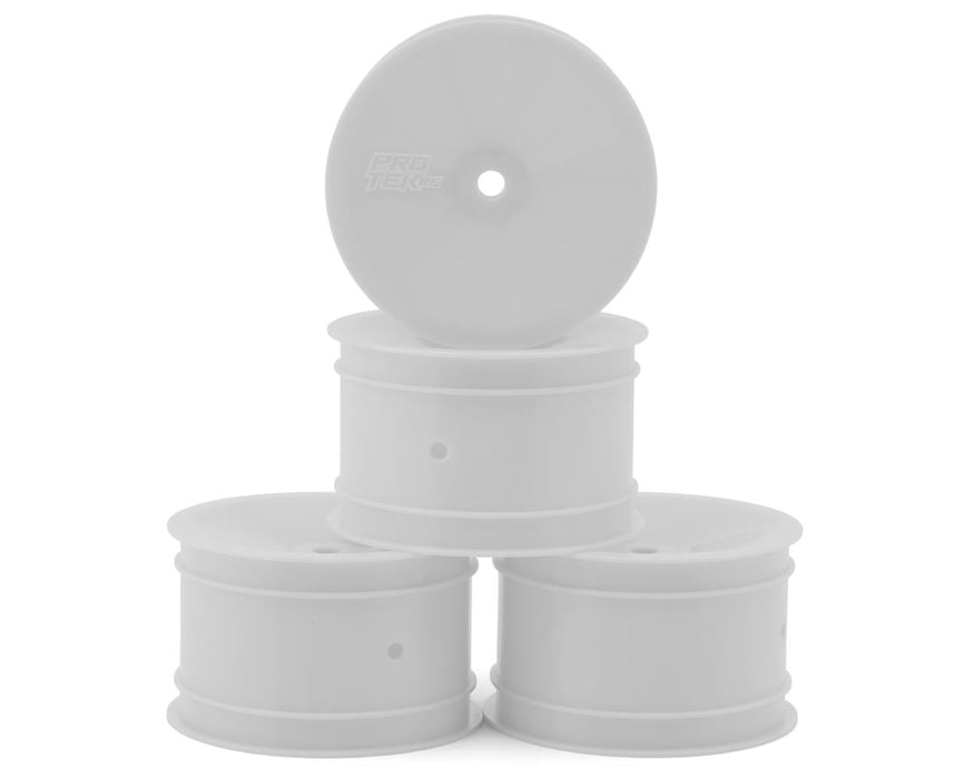 ProTek RC 2.2" Concave Rear 1/10 Buggy Wheels (White) (4) (12mm Hex)