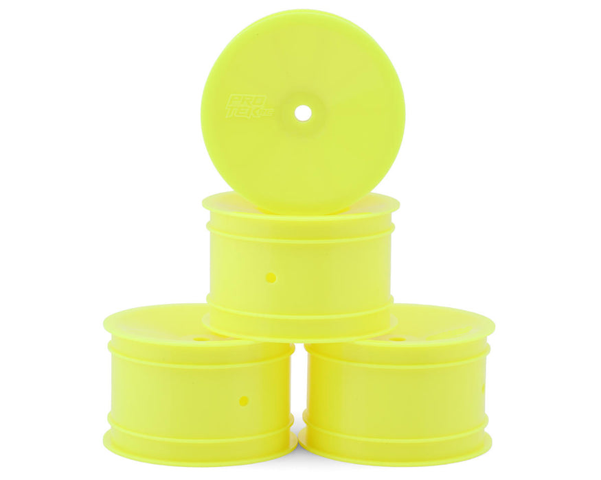 ProTek RC 2.2" Concave Rear 1/10 Buggy Wheels (Yellow) (4) (12mm Hex)