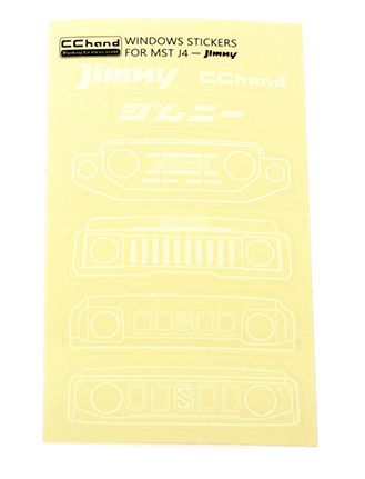 RC4WD Grille Option Window Decal Sheet for MST 4WD Off-Road Car