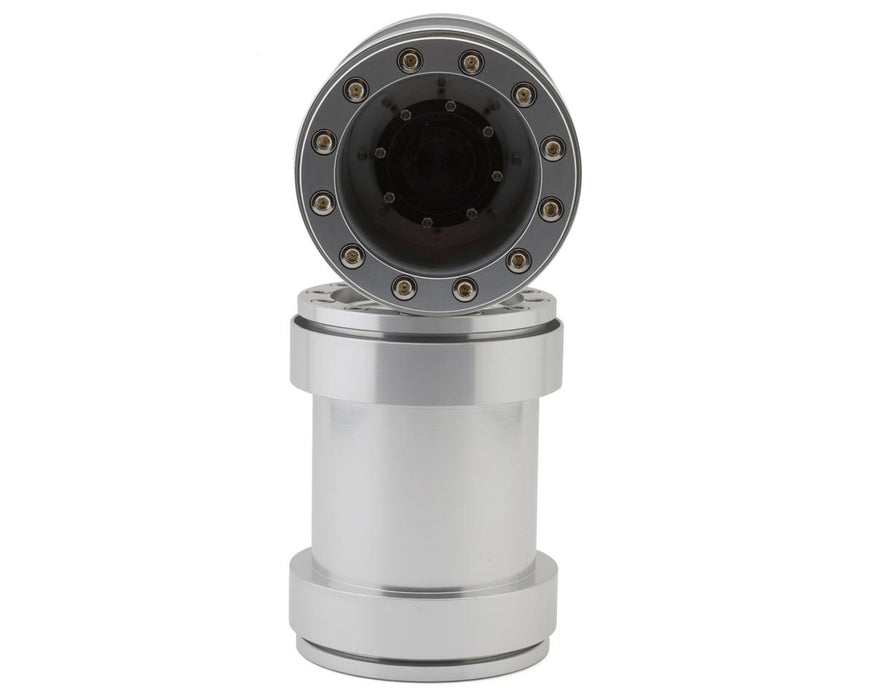 RC4WD Universal Monster Truck Beadlock Wheels V2 (Silver) (2) (Clod Buster)